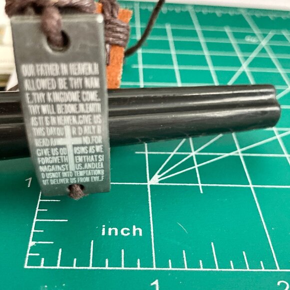 Vintage The Lords Prayer Leather Bracelet Mens Womens Adjustable Rope Catholic - Picture 10 of 10